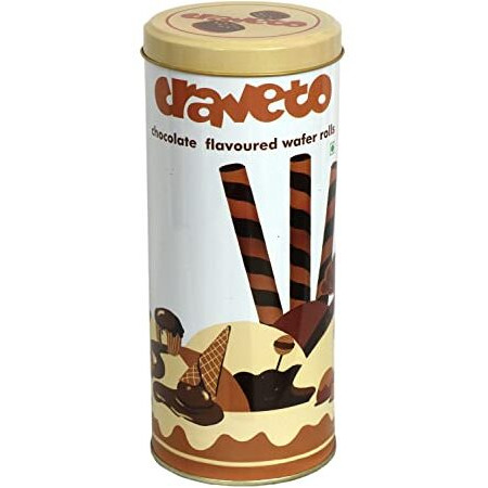 Craveto Chocolate Wafer Rolls- Pack Of 2 | 2 X 150G Tin | Chocolate Cream Filled Wafer Sticks