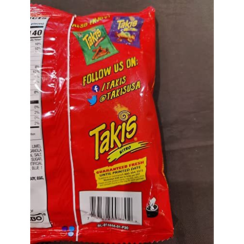 Takis Nitro- Habanero & Lime Tortilla Chips 113G