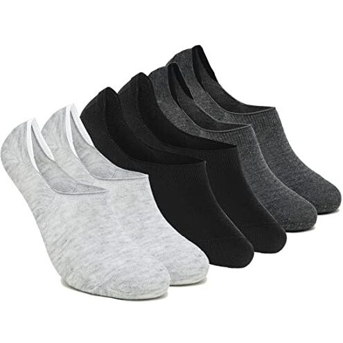 Xjarvis 3 Pairs No Show Low Cut Loafer Unisex Socks For Men & Women With Combed Cotton For Sports, Running & Hiking Pack Of 3 (Free Size) Multicoluor
