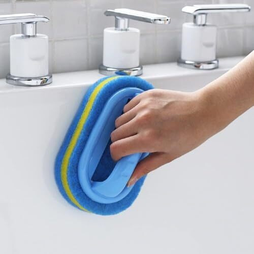 Oudain-Toilet Cleaning Brush For Bathroom Kitchen Bathtub Toilet Cleaner All Purpose Bathroom Cleaning Accessories Brush With Ergonomic Handle (1)