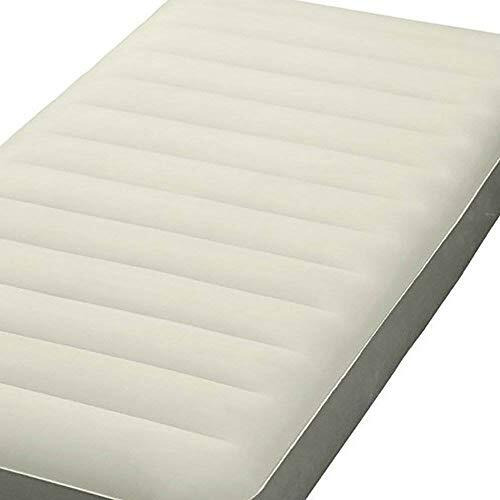 Intex Polyvinyl Chloride (Pvc) Deluxe Single-High Dura-Beam Airbed With Fiber-Tech Construction, Twin - Grey