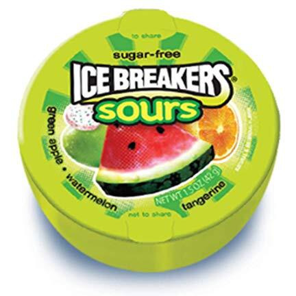 Ice Breakers Mix Fruits Sours Mouth Freshner 42 Grams