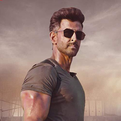 Visions India Official War Teaser Hrithik Roshan Retro Square Sunglasses Unisex Men Women (Retro-Retro)