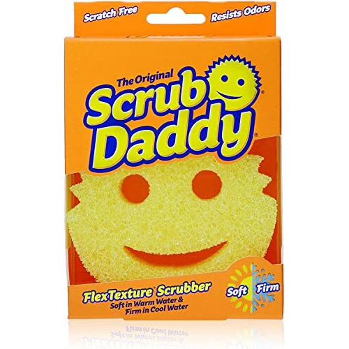 Scrub Daddy - Scratch Free Cleaning Pot Scrubber Happy Face Sponge - As Seen On Tv - Shark Tank
