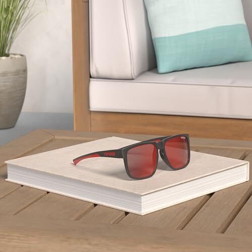 Tifosi Optics Swick Sunglasses, (Satin Black/ Crimson)