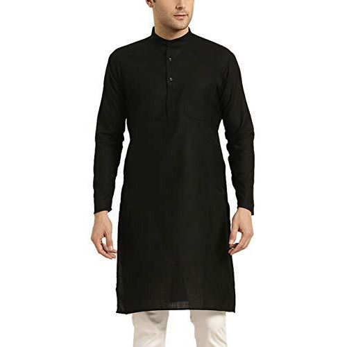 Sojanya (Since 1958 Men's Cotton Black Only Kurta Size 42