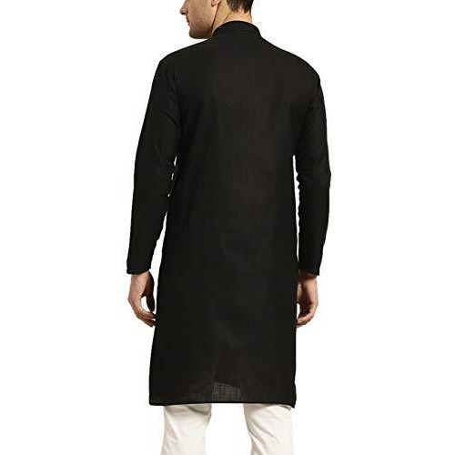 Sojanya (Since 1958 Men's Cotton Black Only Kurta Size 42