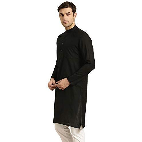 Sojanya (Since 1958 Men's Cotton Black Only Kurta Size 42