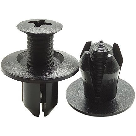 Amiciauto 8 Mm Car Plastic Screw Fasteners For Car Bumper Mudguard, 10 Piece