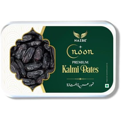 Hazbe Noon Premium Kalmi Dates | Soft And Juicy (400 Gm) | Saudi Arabia Dates