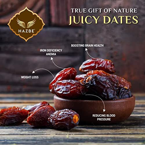Hazbe Noon Premium Kalmi Dates | Soft And Juicy (400 Gm) | Saudi Arabia Dates