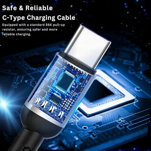 Metaind Unbreakable 3A Fast Charging Braided Type-C Cable For Smartphones, Tablets, And Other Type-C Devices | 480Mbps Data Transfer | Quick Charge 3.0 Compatible (Model Meta_Cr10, Color Black)