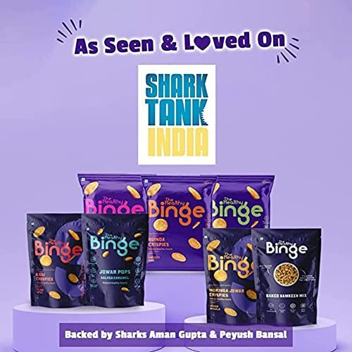 The Healthy Binge Quinoa Chips Baked Chips Snacks |Healthy Snacks For Kids And Adults | Smokey Bbq Flavour | Protein And Fiber Rich | Gluten Free | 0% Cholesterol | Pack Of 12 (40 Gm X 12)