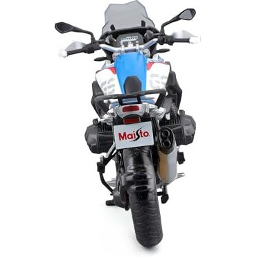 Koenig-Tom Plastic Maisto Adult Bmw R1250Gs 112 Scale Motorcycle Model With Suspension And Folding Side Stand, 17 Cm, Blue/White (5-20100, Medium)