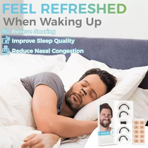 Kenzoil Magnetic Nasal Strips For Breathing | Improve Sleep Quality | Boost Oxygen Intake | Instant Releif From Snoring | Skin Secure Nasal Strips | Anti Snoring Nose Clip For Men & Women (15 Count)
