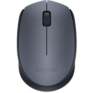 Logitech M170 Wireless Mouse, 2.4 Ghz With Usb Mini Receiver, Optical Tracking, 12-Months Battery Life, Ambidextrous Pc/Mac/Laptop - Grey/Black