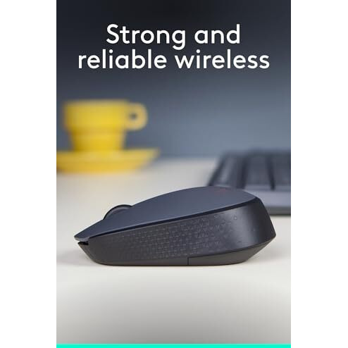 Logitech M170 Wireless Mouse, 2.4 Ghz With Usb Mini Receiver, Optical Tracking, 12-Months Battery Life, Ambidextrous Pc/Mac/Laptop - Grey/Black