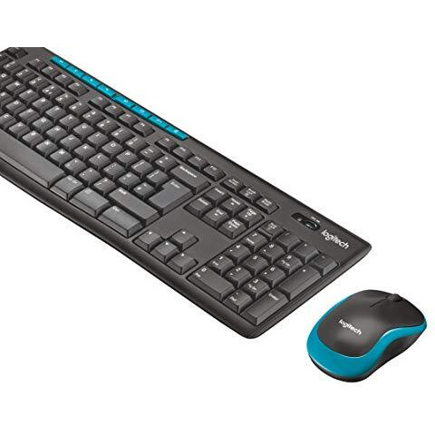 Logitech Mk275 Usb Wireless Keyboard And Mouse Set For Windows, 2.4 Ghz Wireless, Compact Wireless Mouse, 8 Multimedia & Shortcut Keys, 2-Year Battery Life, Pc/Laptop - Black
