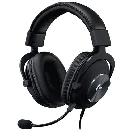 Logitech G Pro X Gaming Wired Over Ear Headphones With Mic Blue Voice Dts HeadphoneX 2.0, 50Mm Pro-G Drivers, 2.0 Surround Sound For Esports Gaming, Pc/Ps/Xbox/Vr/Nintendo Switch - (Black)