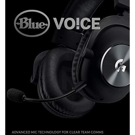 Logitech G Pro X Gaming Wired Over Ear Headphones With Mic Blue Voice Dts HeadphoneX 2.0, 50Mm Pro-G Drivers, 2.0 Surround Sound For Esports Gaming, Pc/Ps/Xbox/Vr/Nintendo Switch - (Black)