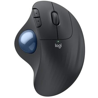 Logitech Ergo M575 Wireless Trackball Mouse - Easy Thumb Control, Precision And Smooth Tracking, Ergonomic Comfort Design, For Windows, Pc And Mac With Bluetooth And Usb Capabilities, Black, Medium
