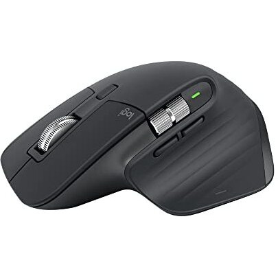 Logitech Mx Master 3S - Wireless Performance Mouse With Ultra-Fast Scrolling, Ergo, 8K Dpi, Track On Glass, Quiet Clicks, Usb-C, Bluetooth, Windows, Linux, Chrome-Graphite