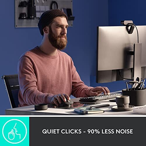 Logitech Mx Master 3S - Wireless Performance Mouse With Ultra-Fast Scrolling, Ergo, 8K Dpi, Track On Glass, Quiet Clicks, Usb-C, Bluetooth, Windows, Linux, Chrome-Graphite