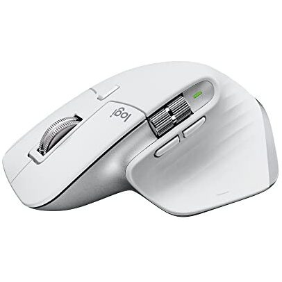 Logitech Mx Master 3S For Mac With Free Adobe Subscription - Wireless Bluetooth Mouse With Ultra-Fast Scrolling, Ergo, 8K Dpi, Quiet Clicks, Track On Glass, Customization, Usb-C - Pale Grey