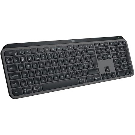 Logitech G Keys S Wireless Keyboard, Low Profile, Fluid Precise Quiet Typing, Programmable Keys, Backlighting, Bluetooth, Usb C Rechargeable, For Windows Pc, Linux, Chrome, Mac - Graphite