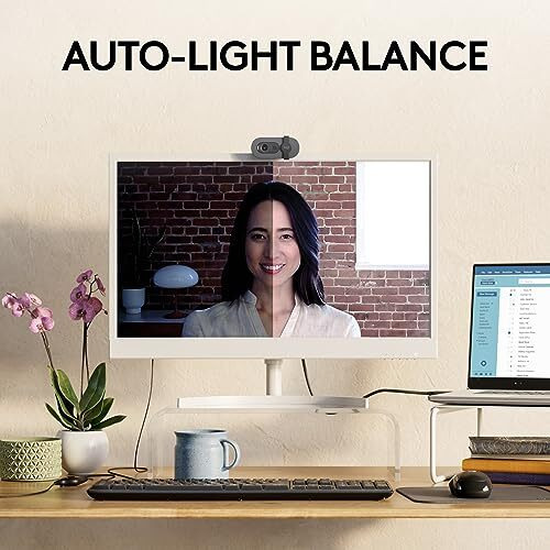 Logitech Brio 100 Full Hd Webcam For Meetings And Streaming, Auto-Light Balance, Built-In Mic, Privacy Shutter, Usb-A, For Microsoft Teams, Google Meet, Zoom And More- Graphite