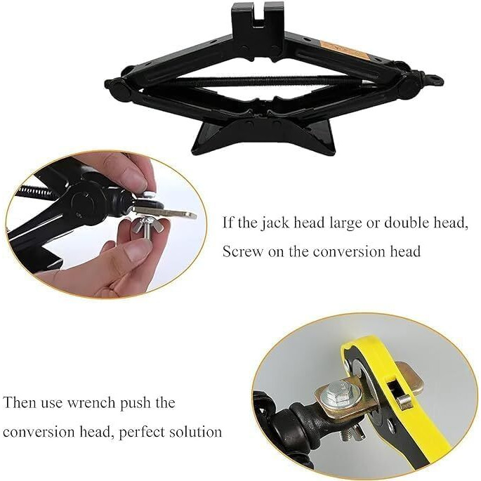Kroywen Car Jack Ratchet Wrench|360 Forward And Reverse Knob Labor-Saving Design|Scissor Jack Lift Speed Handle Tool|Jack Lug Handle Tool|Tire Wheel Jack Wrench