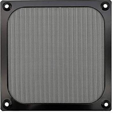 Hasthip 120Mm Aluminum Alloy Stainless Mesh Fan Filter Dust Guard (Black)