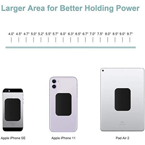 Hasthip 8 Pcs Universal Metal Plate With Adhesive For Magnetic Car Mount Cell Phone Holder (4 Round And 4 Rectangle)