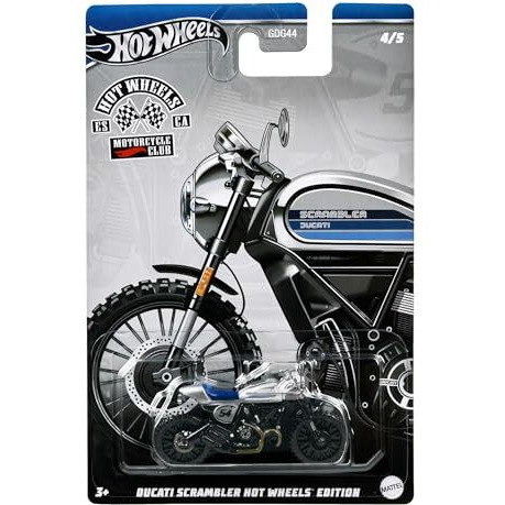 Hot Wheels New 2024 Motorcycle Club Ducati Scrambler Edition