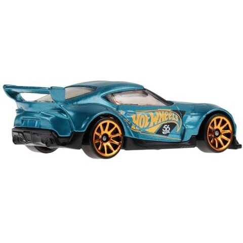 Hot Wheels 164 Scale Die-Cast Vehicle 20 Toyota Gr Supra With Turquoise- & Copper-Colored Deco To Celebrate Hw 56Th Anniversary
