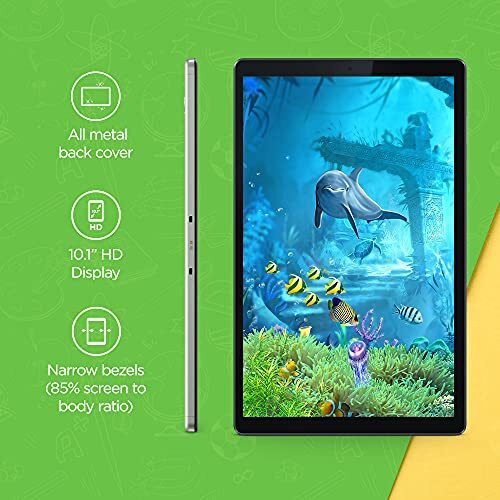 Lenovo Tab M10 Hd 2Nd Gen (10.1 Inch(25Cm), 4 Gb, 64 Gb, Wi-Fi+Lte), Platinum Grey With Metallic Body And Octa-Core Processor