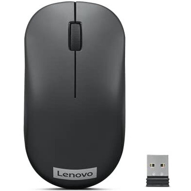 Lenovo 130 Wireless Compact Mouse, 1K Dpi Optical Sensor, 2.4Ghz Wireless Nanousb, 10M Range, 3Button(Left,Right,Scroll) Upto 3M Left/Right Clicks, 10 Month Battery, Ambidextrous, Ergonomic Gy51C12380