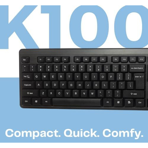 Hp K100 Wired Keyboard, Quick, Comfy And Accurate, Usb Plug & Play Setup,Led Indicators(7J4G1Aa)