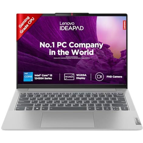 Lenovo Ideapad Slim 5, Intel Core I5-12450H, 12Th Gen, 16Gb Ram, 512Gb Ssd, Wuxga+ Ips, 14"/35.5Cm, Windows 11, Ms Office 2021, Cloud Grey, 1.46Kg, 83Bf000Uin, Backlit Kb, Fhd Camera, Alexa Laptop