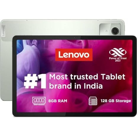 Lenovo Tab M11|8 Gb Ram,128 Gb Rom|11 Inch,90 Hz,72% Ntsc,400 Nits Fhd Display|Wi-Fi Only|Micro Sd Support Upto 1 Tb|Quad Speakers With Dolby Atmos|Octa-Core Processor|13 Mp Rear Camera,Green
