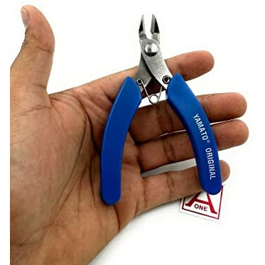 Aone Yamato Stainless Steel Mini Diagonal Nipper Wire Cutter Plier 4" Multipurpose Plastic Coated For Wire/Plastic Cable Cutting, Jewellery Making & Repair, Electronic, Watchmaking, Hobby Crafts Diy