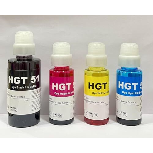 Good One Compatible Refill Ink With Hp 310 315 319 410 415 419 5810 5820 5821 Inktank Printers (Cymb) Pack Of 4 Black 135Ml/Colour 70Ml Each