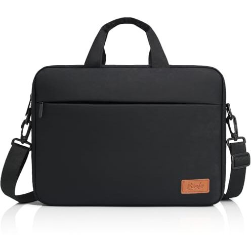 Rionto Office Laptop Bag For Men With Usb Charging Professional Office Bag For Men And Women Durable Laptop Messenger Bag Laptop Bag 15.6 Inch Laptop Macbook (Black, 15.6 Inch)