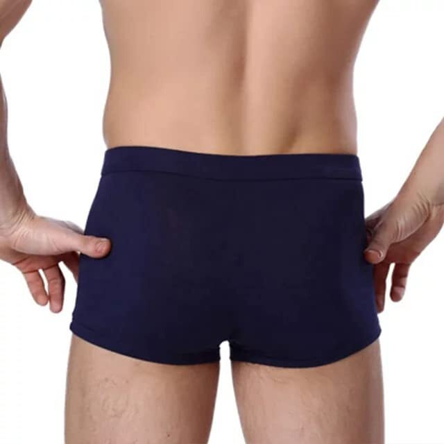 Asjar Net Men Breathable Pouch Men Underwear Packs Mesh Boxer Briefs|Dots|Free Size (M 3)