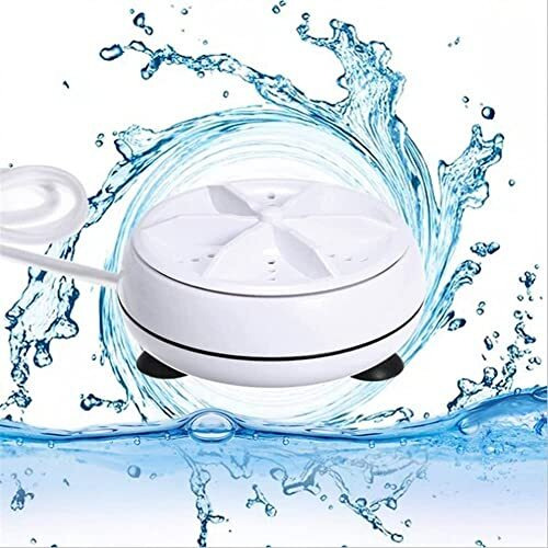 Grewia Mini Washing Machine Turbine Washing Machine Washing Machine Door Hinge Ultrasonic Lightweight Turbo Washer With Usb Cable - For Home Camping Dorms Business College Rooms.