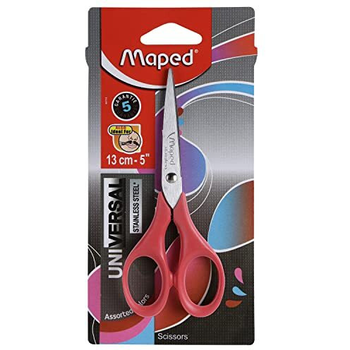 Maped Universal Grape Moustache 13Mm Scissor | Multipurpose Scissor | Comfort Grip Handle | Kitchen Scissor