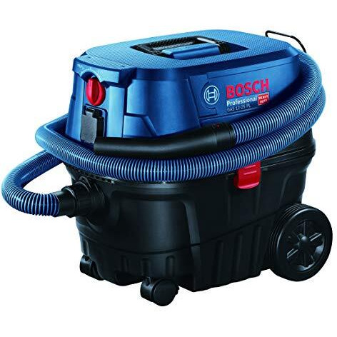 Bosch Gas 12-25 Heavy Duty Wet/Dry Vacuum Cleaner, 1,250W, 25 L Vol, 200 Mbar, Click & Clean System With Hepa Filter, 9 Kg + Accessories, 1 Year Warranty