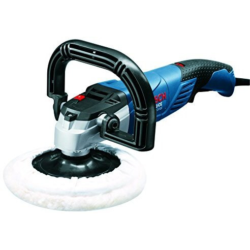 Bosch Gpo 12 Ce Heavy Duty Electric Polisher, 1,250W, M14, 180 Mm Pad Dia, 3,000 Rpm, Soft Grip, Constant Speed, 2.5 Kg + 6 Bosch Accessories, 1 Year Warranty