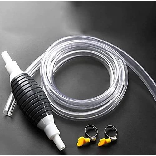 Fuel Transfer Pump Kit, High Flow Siphon Hand Oil Pump Portable Manual Car Fuel Transfer Pump For Petrol Diesel Oil Liquid Water Fish Tank Pump Portable High Flow Fuel Transfer Pump Kit With 2M Hose