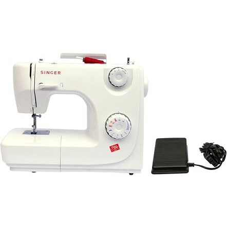 Singer 8280 Zig Zag Sewing Machine,8 Built In Stitches, 24 Stitch Function, Auto Needle Threader(White),70W Powerful Motor